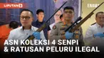 Miliki 4 Senpi dan Ratusan Peluru Ilegal, ASN Kementerian Ditangkap Polisi