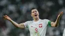 Robert Lewandowski merupakan salah satu pencetak gol paling produktif di sepak bola tetapi sebelum melawan Arab Saudi, ia belum mencetak gol di ajang Piala Dunia. (AP/Manu Fernandez)