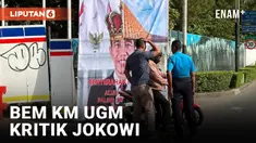 Baliho Kritikan BEM KM UGM Terhadap Jokowi Kini Sudah Dibersihkan Petugas