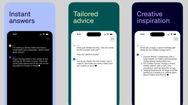 Aplikasi ChatGPT di iPhone