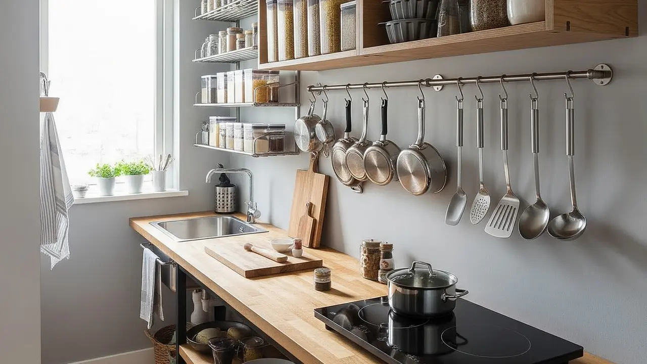 Tips Menata Dapur Kecil Tanpa Kitchen Set tapi Tetap Fungsional