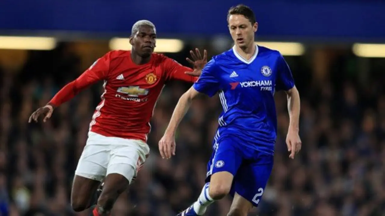 Nemanja Matic (kanan) dan Paul Pogba (irishexaminer.com)