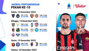 Saksikan Serie A pekan ke-15 di Vidio. (dok. vidio.com)