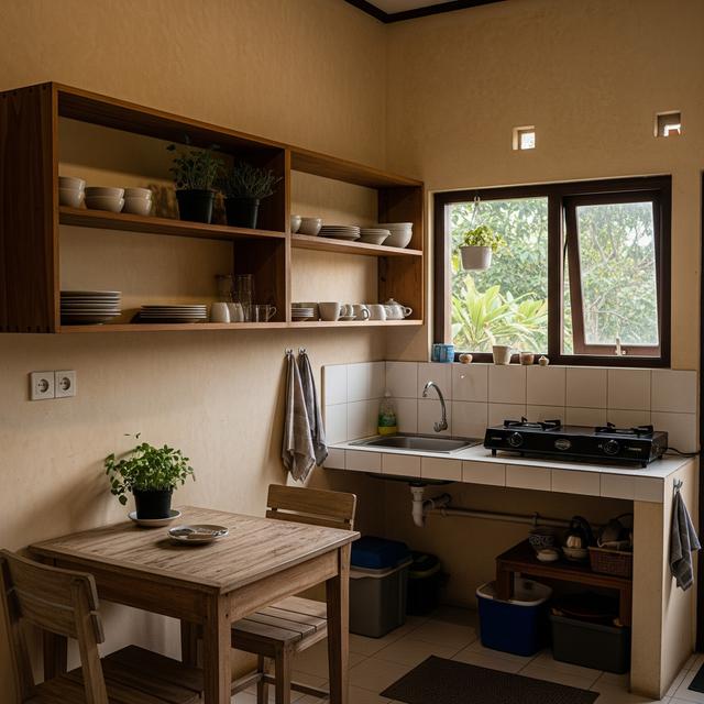 9 Inspirasi Dapur Kecil Tanpa Banyak Perabot, Desain Minimalis Hemat Ruang