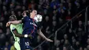 Aksi striker PSG, Zlatan Ibrahimovic, saat melawan Manchester City pada leg pertama perempat final Liga Champions di Stadion Parc des Princes, Paris, Kamis (7/4/2016) dini hari WIB. (AFP/Martin Bureau)