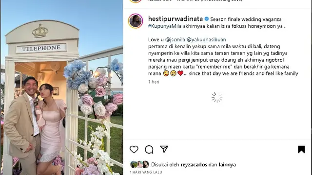 Suasana pesta pernikahan Jessica Mila dan yakup Hasibuan di Bali (Foto: Instagram hestipurwadinata)