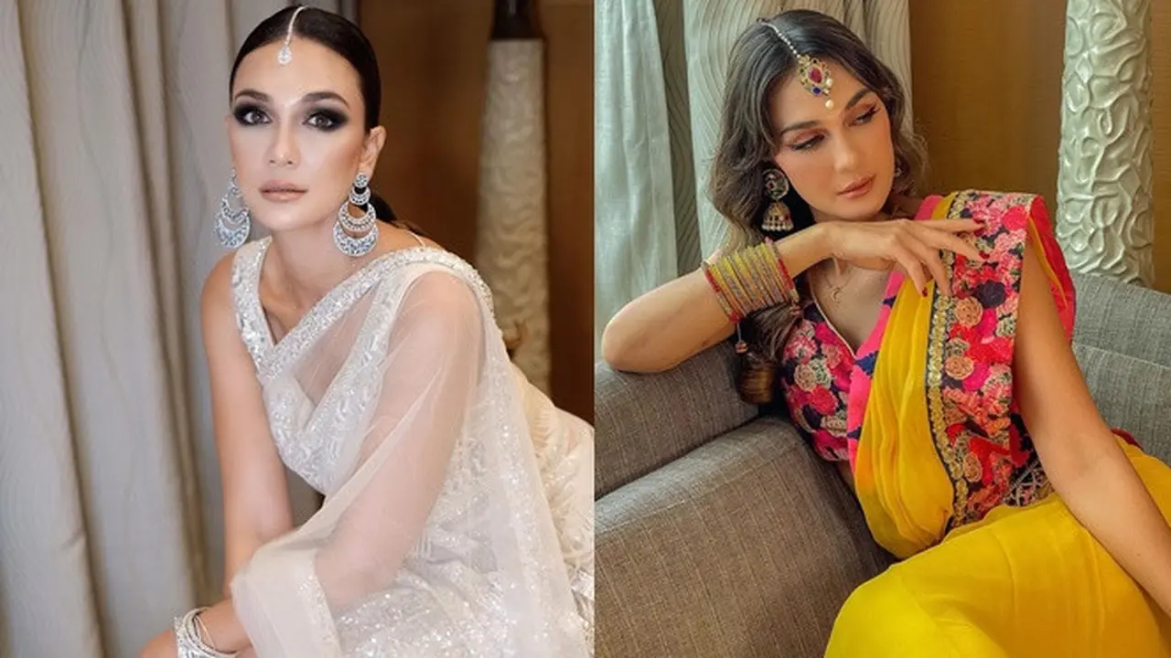 7 Pesona Luna Maya Dalam Busana India Ini Curi Perhatian