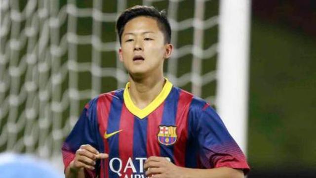 Pemain muda Barcelona, Lee Seung-Woo (Liputan6.com)