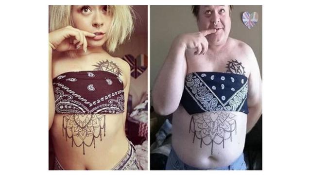 Potret Ayah Menirukan Pose Foto Anaknya Ini Bikin Geleng-Geleng