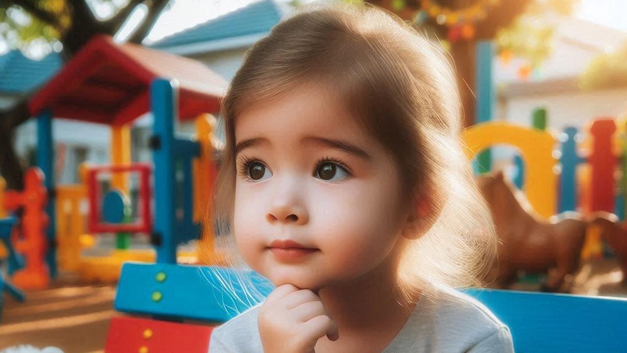 Ilustrasi Anak Bermain Sendiri