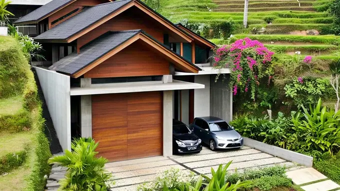Model Garasi Mobil di Samping Rumah/Meta AI