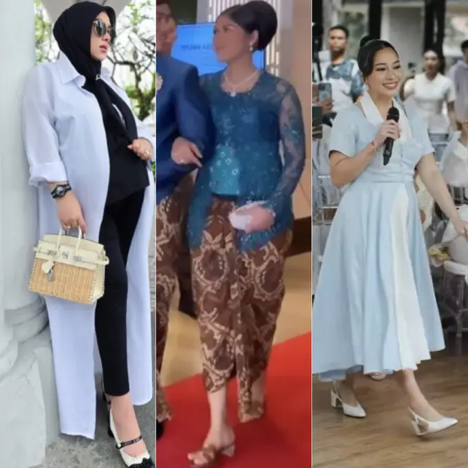 Gaya Publik Figur Kenakan Alas Kaki Berhak Tinggi saat Hamil