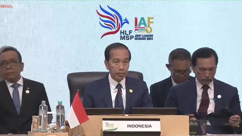 Presiden Jokowi resmi membuka rapat tinggi Indonesia-Africa Forum Ke-2 di Bali, Senin (2/9/2024).