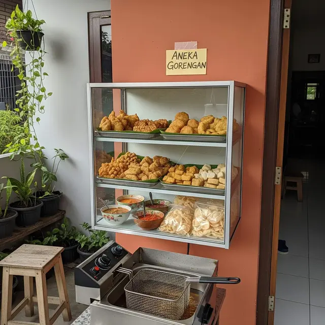 Teras Rumah Minimalis Cocok untuk Warung Gorengan Rumahan