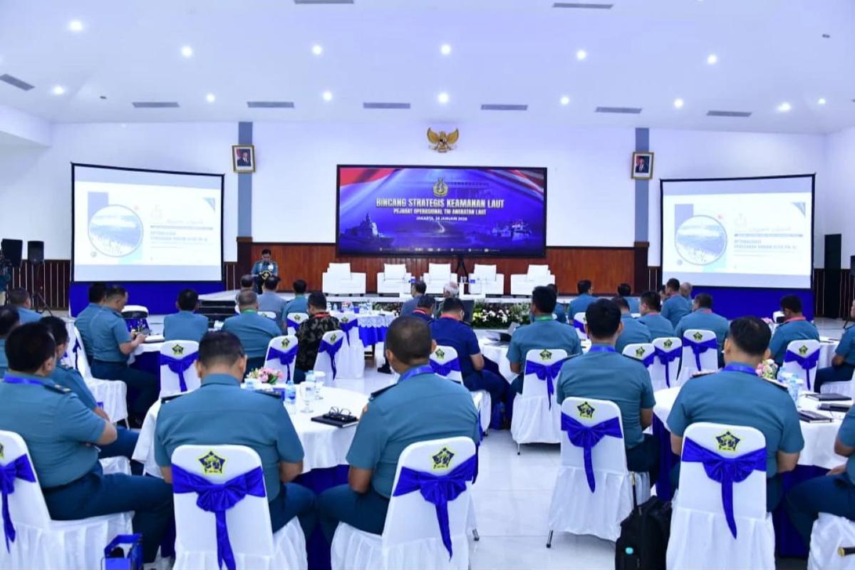 Kasal Laksamana TNI Muhammad Ali di acara Optimalisasi Penegakan Hukum Oleh TNI Angkatan Laut Guna Mewujudkan Kepentingan Nasional di Laut