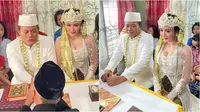 Sule dan Ucie Sucita pakai busana pengantin (Sumber: Instagram/sulefamily.fa)