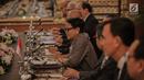 Pertemuan Menlu Retno Marsudi dan Menlu Thailand Don Pramudwinai di Gedung PancasilaKementerian Luar Negeri, Jakarta, Rabu (13/3). Pertemuan membahas upaya penguatan kerja sama bidang ekonomi antara Indonesia dan Thailand. (Liputan6.com/Faizal Fanani)