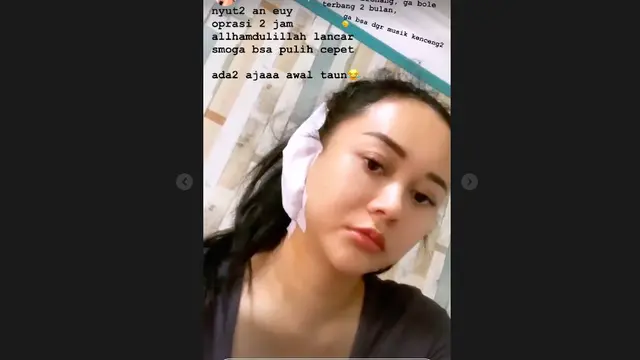 Aura Kasih Jalani Operasi Karena Gendang Telinganya Bocor