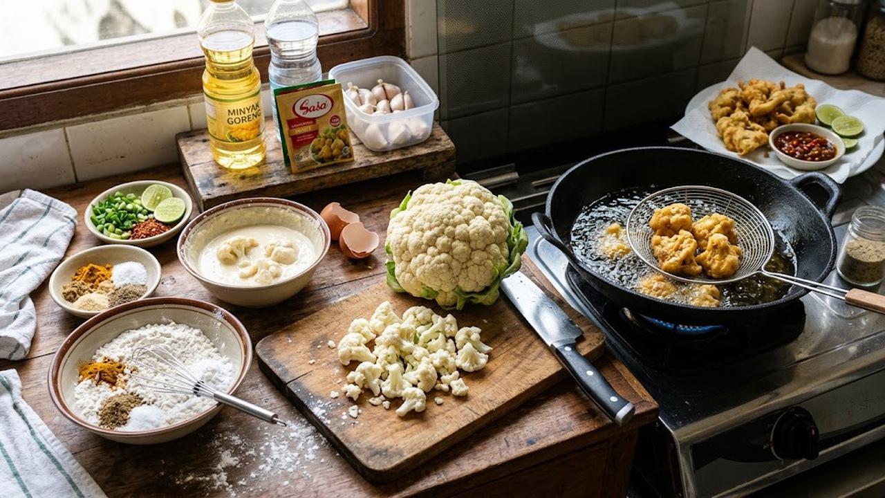 Resep Kembang Kol Goreng Tepung Renyah/AI Generated