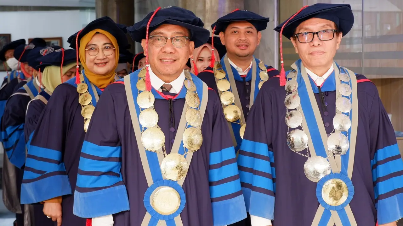 Proses wisuda Universitas Trilogi, Sabtu (18/3/2023). (Istimewa)