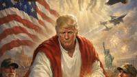 Donald Trump has drawn criticism after posting an AI image of Jesus on Truth Social amid a heated feud with Pope Leo XIV. (Photo: Donald Trump's Truth Social)