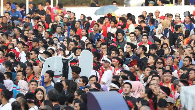 Jelang Final Bulu Tangkis Beregu Putra, Suporter Serbu Istora Senayan