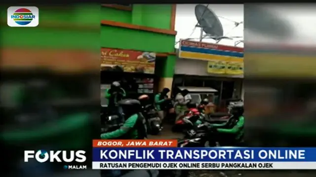 Berebut Penumpang, Ojek Online Cekcok dengan Ojek Pangkalan di Bogor