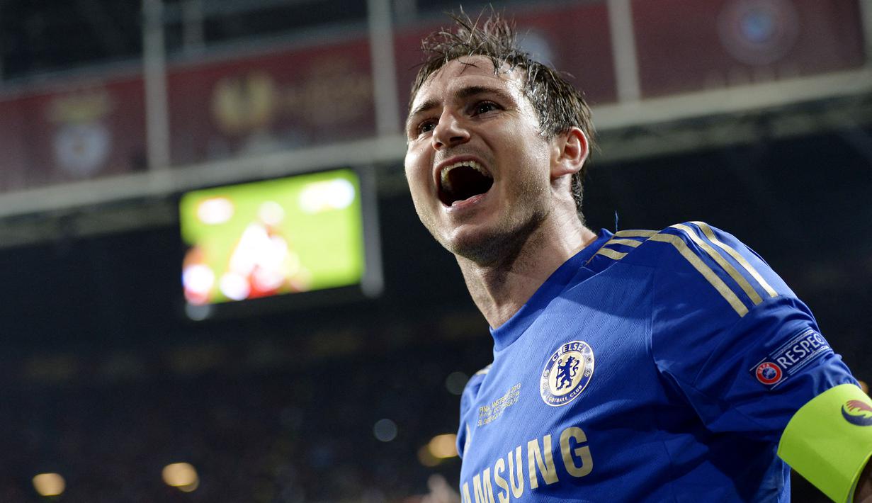 Frank Lampard - Legenda Chelsea ini juga mempunyai catatan penampilan terbanyak di Liga Inggris yakni 609 laga. Catatan itu didapat saat Lampard saat memperkuat tiga klub Liga Inggris, West Ham United, Chelsea dan Manchester City. (Foto:AFP/Adrian Dennis)