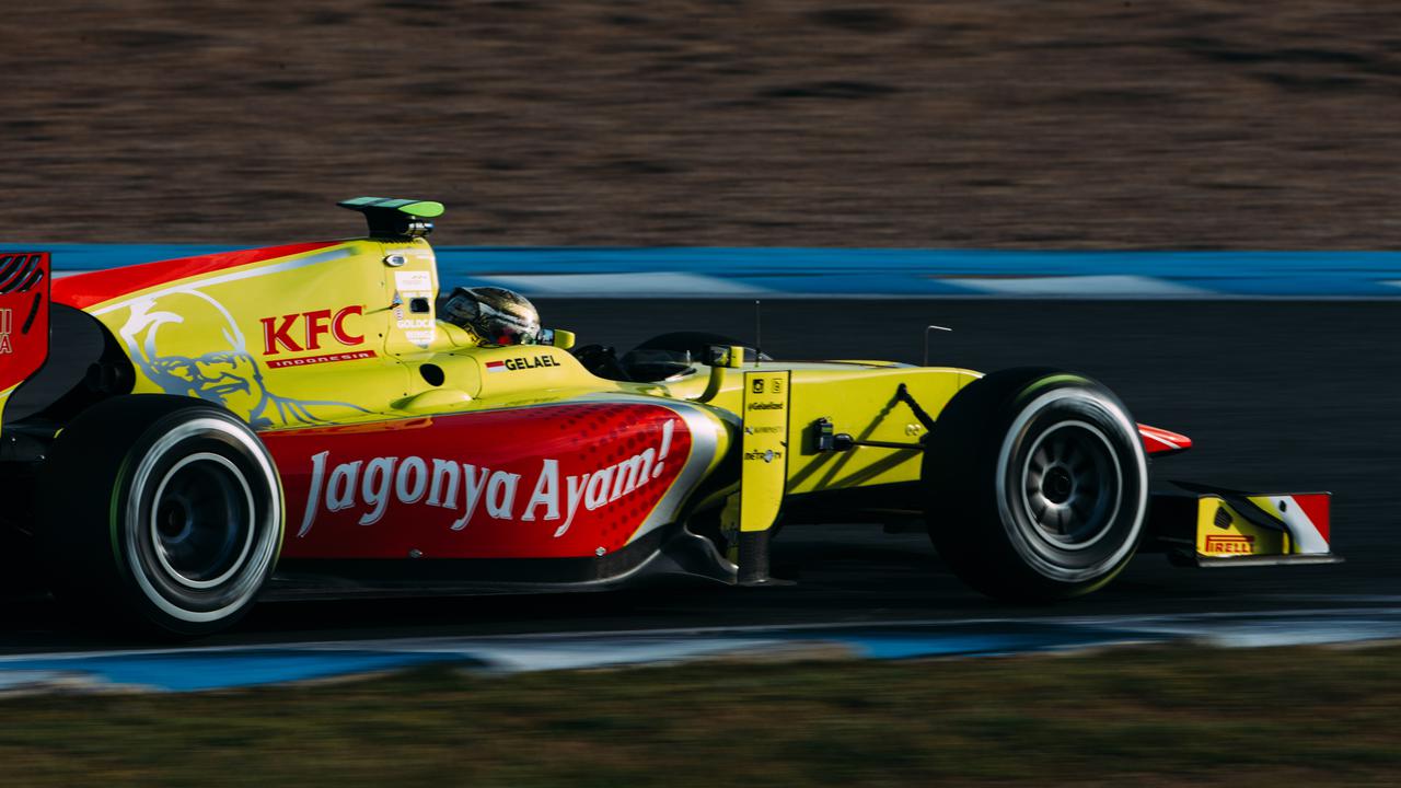 Pembalap Jagonya Ayam Campos Racing, Sean Gelael (GP2 Media Services)