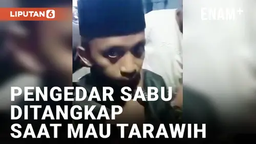 VIDEO: Hendak Tarawih, Pengedar Sabu di Jember Ditangkap Polisi