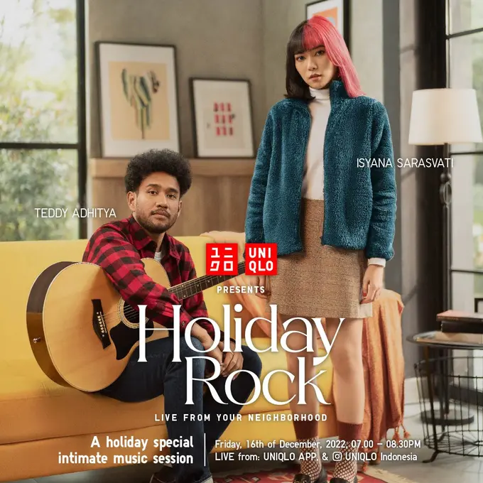 Temani Kehangatan Kebersamaan Jelang Libur Akhir Tahun, UNIQLO Persembahkan Acara Musik Spesial Bersama Isyana Sarasvati dan Teddy Adhitya