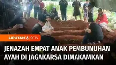 Keempat jenazah anak korban pembunuhan ayah kandungnya telah dijemput oleh pihak keluarga. Suasana haru menyelimuti pemakaman keempat anak korban pembunuhan tragis itu di Depok, Jawa Barat.