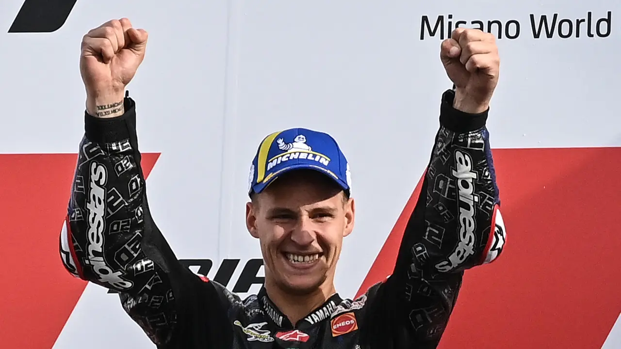 Foto: Yamaha Kembali Berjaya, Fabio Quartararo Raih Juara Dunia MotoGP 2021 di Sirkuit Misano