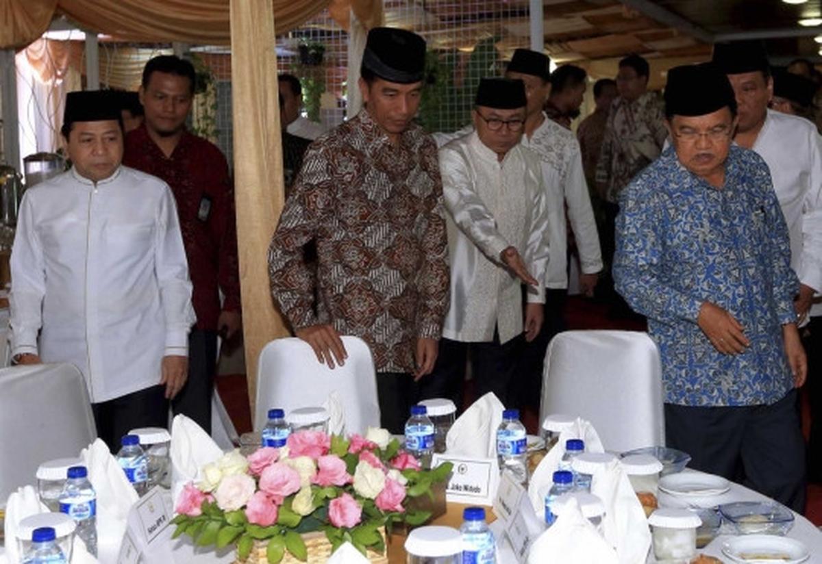 Presiden Jokowi hadiri buka puasa bersama di rumah Ketua MPR