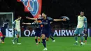 Di menit tambahan waktu babak kedua, pada menit ke-90+3, Goncalo Ramos berhasil mencetak gol penutup kemenangan Paris Saint-Germain atas Manchester City. (Thomas SAMSON/AFP)