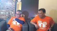Ketua Bawaslu Abhan dan Ketua KPU Arief Budiman di periungatan Satu Dasawarsa Bawaslu