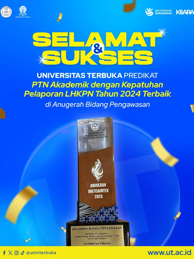 Raih Dua Penghargaan Sekaligus, Universitas Terbuka Buktikan Komitmen pada Keterbukaan dan Integritas