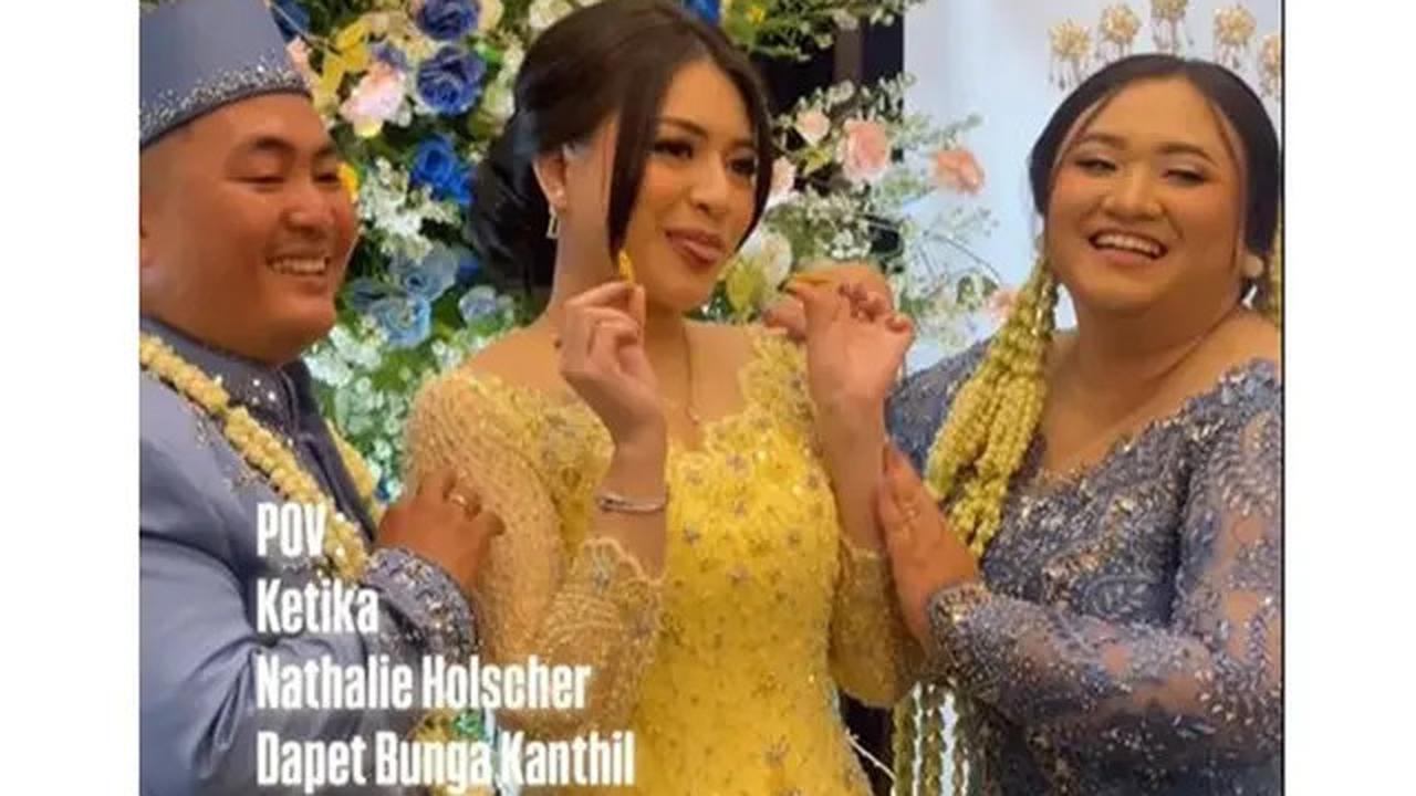 6 Potret Nathalie Holscher di PernikahanSangAdik, Memukau Pakai Kebaya Kuning