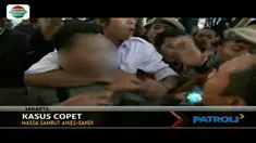 Seorang laki-laki diduga copet diamankan petugas saat pelantikan Anies-Sandi di Balai Kota Jakarta.