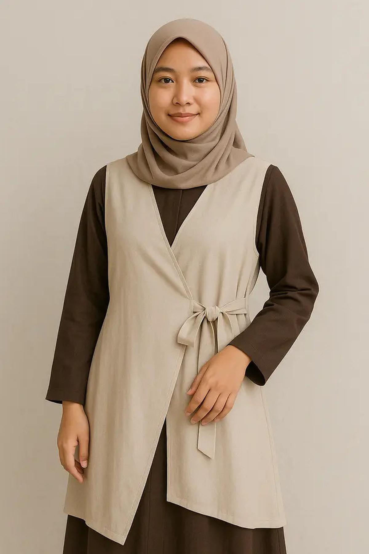 5 Model Gamis Rompi Terbaru 2025, Berikan Kesan Modern sekaligus Sopan