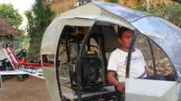 Modal Rp 30 Juta, Pria Ini Rakit Helikopter Sendiri untuk Atasi Macet