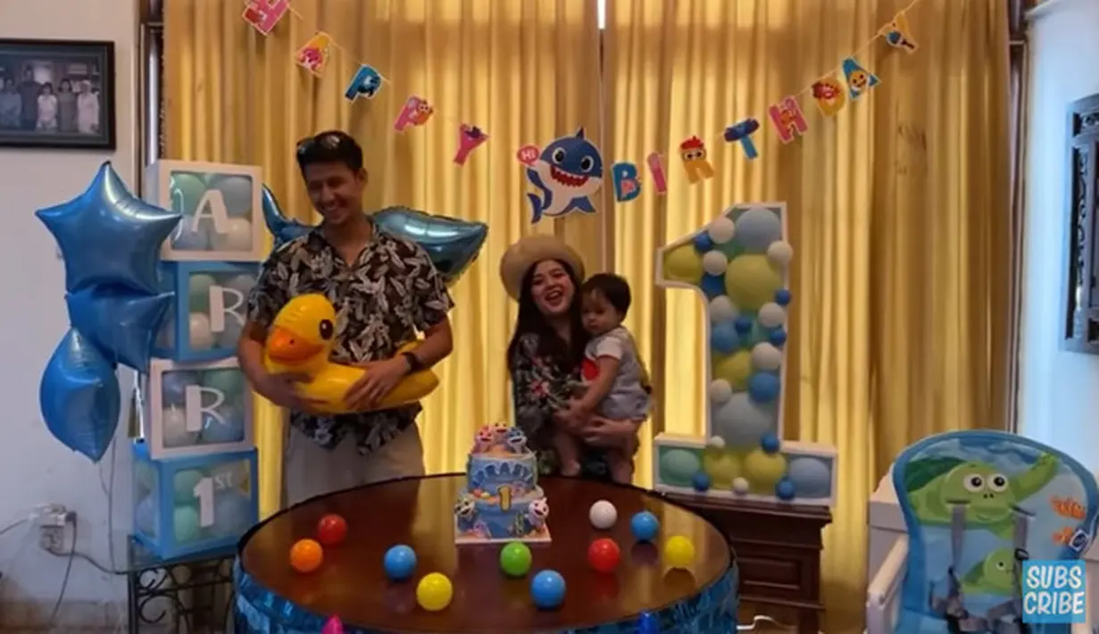 Anak Tasya Kamila Ultah ke-1 (Youtube/ Tasya Kamila)