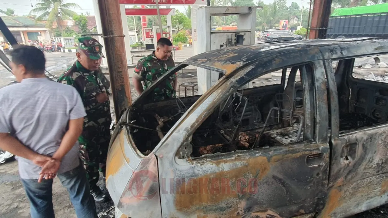 Kebakaran SPBU di Pati