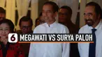 Panas dingin hubungan Ketum PDIP Megawati Soekarnoputri dan Ketum NasDem Surya Paloh sepertinya bukan sekadar isu. Momen dinginnya hubungan kedua ketum itu tertangkap kamera di momen pelantikan anggota DPR/MPR, Selasa (1/10/2019).