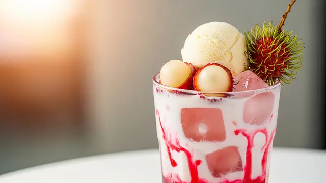 Jualan Es Rambutan Kekinian