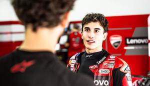 Marc Marquez saat mengikuti tes pramusim MotoGP Sepang 2026. (X/Ducati)