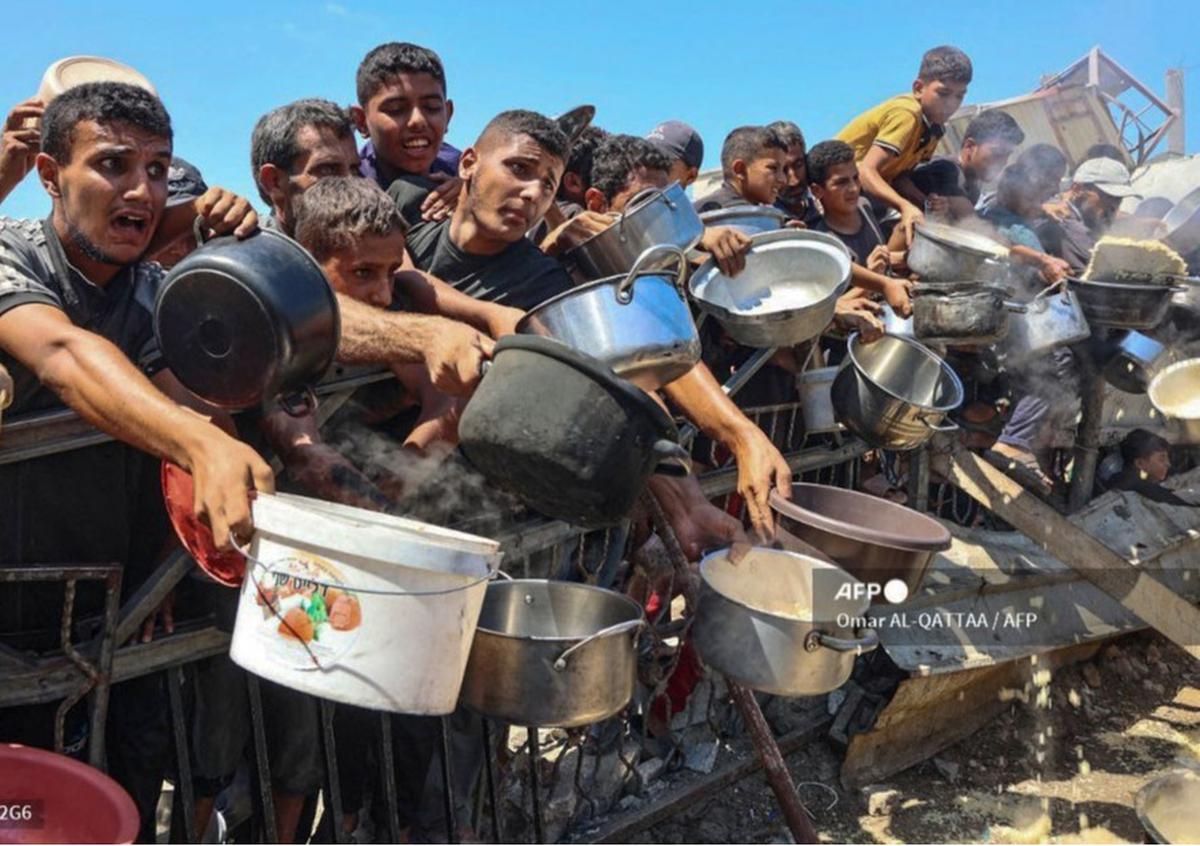 FOTO: PBB Tetapkan Gaza Alami Kelaparan, Kasus Pertama di Timur Tengah