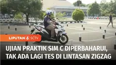 Untuk ikut ujian praktik guna mendapatkan Sim C bagi pengendara sepeda motor ini sudah diubah. Jadi tidak ada lagi tes berkendara pada lintasan angka 8 atau zig-zag yang selama ini dikeluhkan masyarakat.