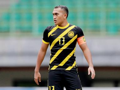 Kapten timnas Malaysia U-19, Ahmad Aysar Hadi Mohd Shapri, diduga melakukan tindak pencurian umur dalam ajang Piala AFF U-19 2022. (Bola.com/M Iqbal Ichsan)