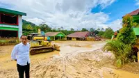 Jokowi mengunjungi lokasi banjir bandang di Desa Banjar Irigasi, Kecamatan Lebakgedong, Kabupaten Lebak, Banten.(Istimewa)